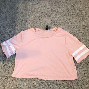 Light pink forever 21 crop top (Small)